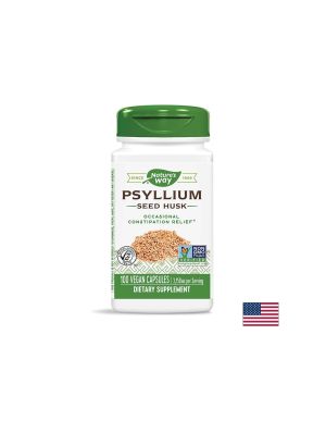 Хуск 525 мг | Psyllium Seed | Husk | Nature’s Way, 100  капс.