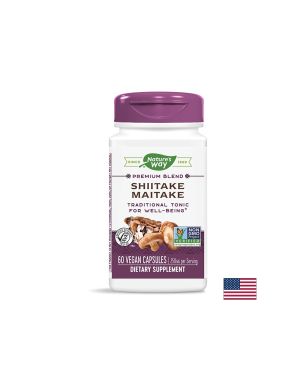 Shiitake Maitake/ Шийтаке и майтаке 250 mg х 60 капсули Nature’s Way