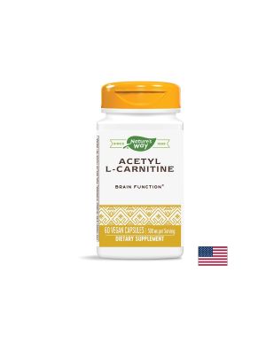 Acetyl L-Carnitine/ Ацетил-Л-Карнитин 500 mg x 60 капсули Nature’s Way