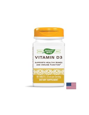 Vitamin D3/ Витамин D3 1000 IU x 90 таблетки Nature’s Way