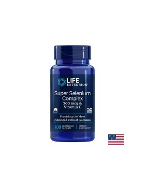 Селен 200 µг  + Витамин Е 20.1 мг | Super Selenium Complex and Vitamin E | Life Extension, 100 V капс.