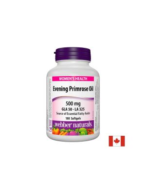 Вечерна иглика масло 500 мг | Ultra Evening Primrose | Webber Naturals, 180  драж.