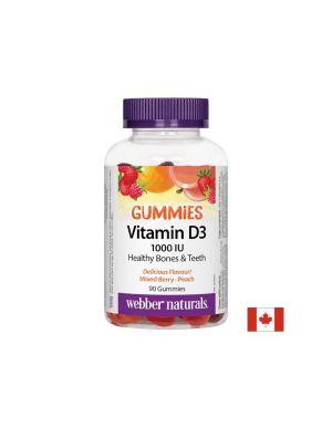 Витамин Д3 1000 IU | Vitamin D3 Gummies | Webber, 90 желир. табл.
