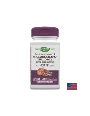 Masquelier's® Tru-OPCs™ Grape Seed Extract / Екстракт от гроздово семе, 90 таблетки Nature’s Way