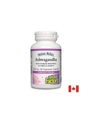 Ashwagandha Stress-Relax / Ашваганда, 60 капсули Natural Factors
