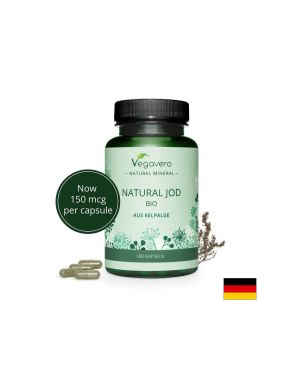 Натурален Йод от БИО водорасли | Natural Jod Bio Aus kelpalge | VegaVero, 180 капс.