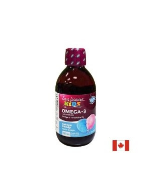 Sea-Licious® Kids Omega-3 + Vitamin D3 / Омега-3 1500 mg + Витамин D3 400 IU за деца, 250 ml Natural Factors