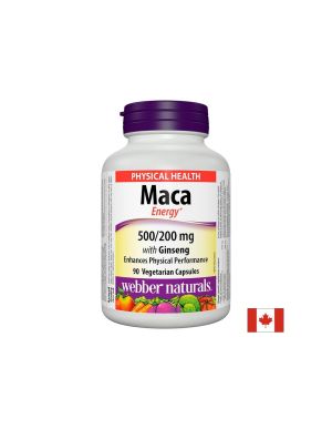 Мака и Корейски женшен | Maca & Ginseng | Webber Naturals, 90 капс.