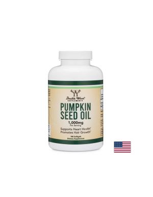 Maсло от тиквени семена 1000 мг | Pumpkin Seed Oil  | Double Wood, 180 капс.