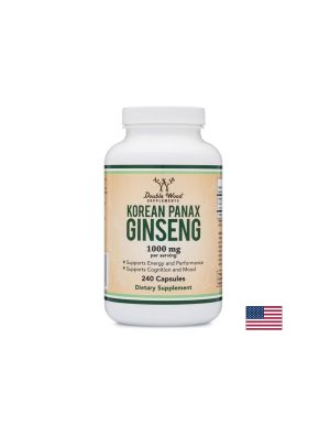 Корейски женшен 1000 мг | Korean Panax Ginseng  | Double Wood, 240 капс.