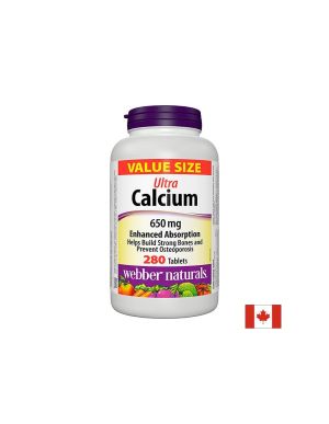 Ултра калций 650 мг | Ultra Calcium | Webber,  280 табл.