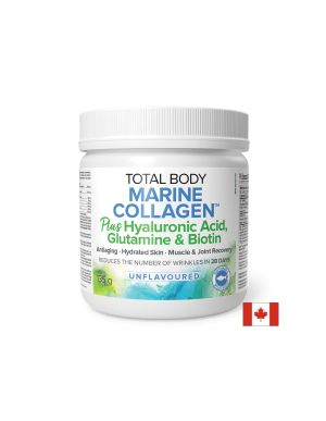 Рибен колаген на прах, с хиалуронова киселина, глутамин и биотин - Total Body Collagen™, 135 g Natural Factors