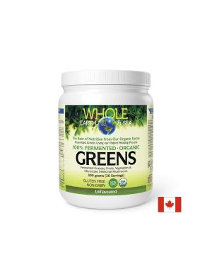 100% ферментирали органик растителни храни | Fermented Organic Greens | Natural Factors, 390 гр неовкусена  пудра