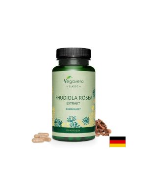 Златен корен екстракт | Rodiola Rosea Extrakt | Vegavero, 120 капс.