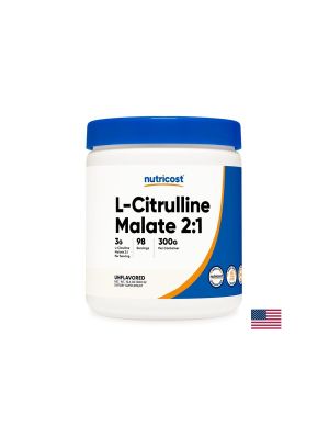 Л - Цитрулин малат на прах | L-Citruline Malate Powder | Nutricost , 300 гр.