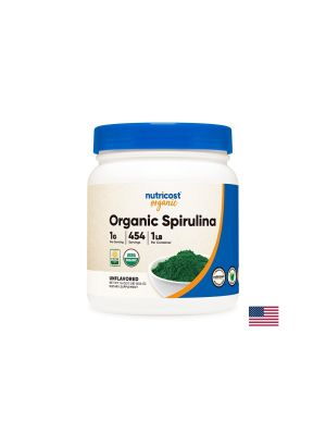 Био Спирулина на прах  | Organic Spirulina powder | Nutricost , 454 гр.