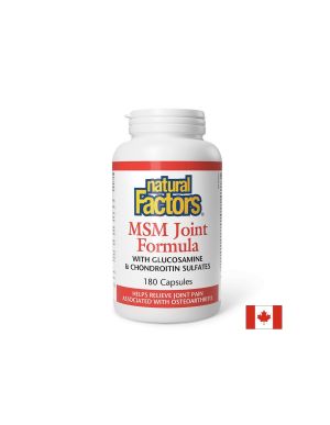 МСМ Глюкозамиин и Хондроитин | MSM Glucosamine Chondroitin | Natural Factors, 180 капс.