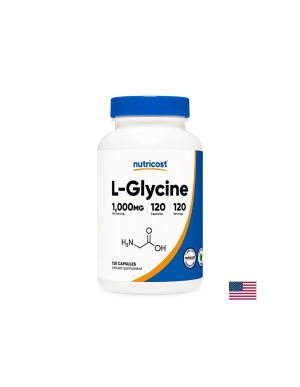 Л- Глицин 1000 мг | L-Glycine | Nutricost, 120 капс.