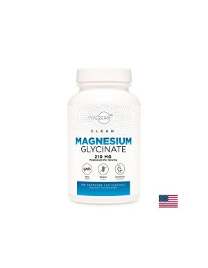 Магнезий (глицинат) | Type Zero™  Magnesium Glycinate | Nutricost, 180 капс.