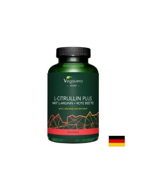 Л Цитрулин + Л Аргинин и Червено цвекло | L-Citrullin Plus mit L-Arginin + Rote Beete | Vegavero, 150 капс.