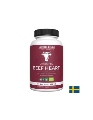 Говеждо сърце 500 мг | Beef Heart | Nordic Kings, 180 капс.