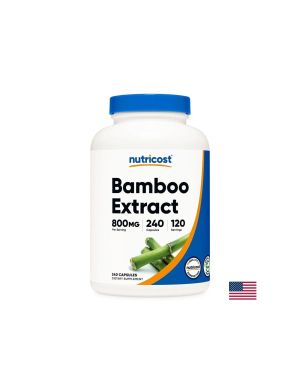 Екстракт от Бамбук 400 мг | Bamboo Extract | Nutricost, 240 капс.