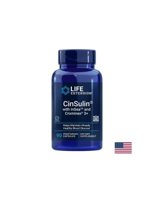 Глюкозен метаболизъм Формула | CinSulin with InSea2 and Crominex®3+ | Life Extension, 90 капс.
