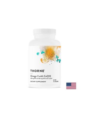 Омега-3 + Коензим Q10 - Сърдечна, неврологична и зрителна функция, 90 софтгел капсули