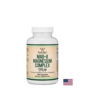 Магнезиев Комплекс 8 форми Магнезий 142 мг | Magnesium Complex | Double Wood, 180 капс.