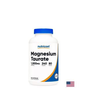 Магнезий ( Таурат ) | Magnesium Taurate | Nutricost, 240 капс.