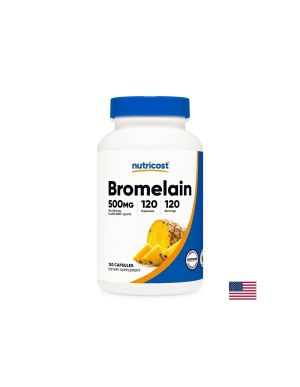 Бромелаин 500 мг | Bromelain | Nutricost, 120 капс.
