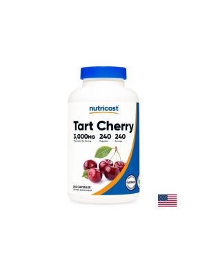 Кисела череша 300 мг | Tart Cherry | Nutricost, 240 капс.