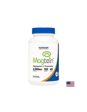 Магнезий Треонат | Magnesium Threonate Magtein | Nutricost, 120 капс. 