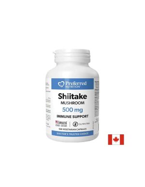 Шийтаке 500 мг | Shiitake Mushroom | Natural Factors, 120 V капс. 