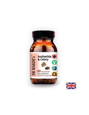 Асафетида и Целина (Asafoetida & Celery) - успокоява храносмилателната и нервната система, 60 капсули