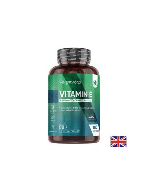 Витамин E 400 IU / 268 mg – Антиоксидантна защита и сърдечно здраве, 180 капсули