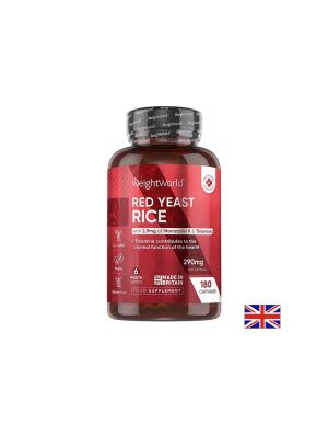 Червен ориз 290 mg + Коензим Q10 10 mg – Холестерол и сърдечно здраве, 180 капсули