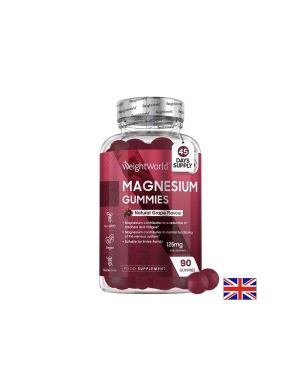 Магнезий цитрат 125 mg – Мускули, енергия и сърце, 90 желирани таблетки