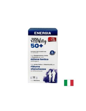 Жизненост и енергия 50+ SanaVitality, 12 сашета с течност х 10 ml