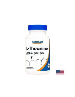 Л - Теанин 200 мг | L-Theanine | Nutricost, 120 капс. 