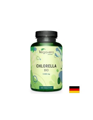 Био Хлорела 3000 мг | Organic Chlorella | Vegavero, 180 табл.