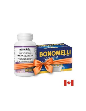 Промопакет Спокойствие и баланс – Ашваганда KSM-66 + подарък чай от лайка | Naural Factors 