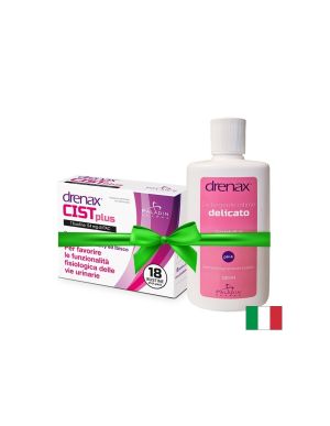 Промо пакет интимно здраве - Интимен гел Drenax® 220 ml + Drenax® с червена боровинка, 18 сашета