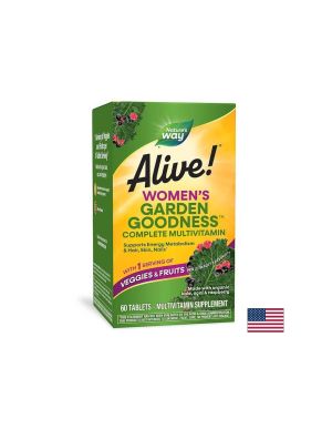 Alive! Garden Goodness™ Women`s Multi-Vitamin/ Алайв! Мултивитамини за жени х 60 таблетки Nature’s Way