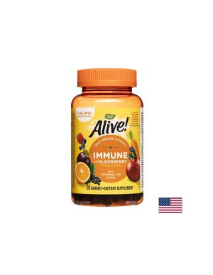 Alive! Immune Gummies/ Алайв! Имунна защита x 90 желирани таблетки Nature’s Way