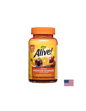Alive! Adult Premium Gummies Multivitamin / Алайв! Премиум мултивитамини за възрастни, 90 желирани таблетки Nature’s Way