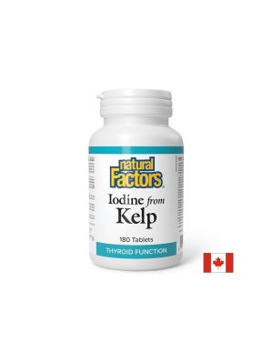 Норвежки келп | Iodine from Kelp | Natural Factors, 180 табл. 