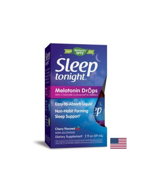 Sleep Tonight™ / Мелатонин, Л-теанин и билки (капки) х 59 ml