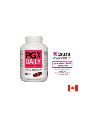 Дейли ултра PGX капсули за отслабване 750 мг | PGX® Daily Ultra Matrix | Natural Factors, 120 драж.