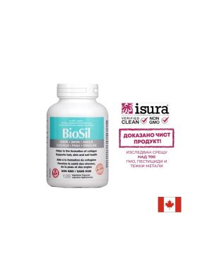 Коса, кожа и нокти | BioSil™ Hair, Skin & Nails | Natural Factors, 120 капс.